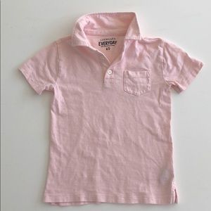 Crewcuts pink cotton polo